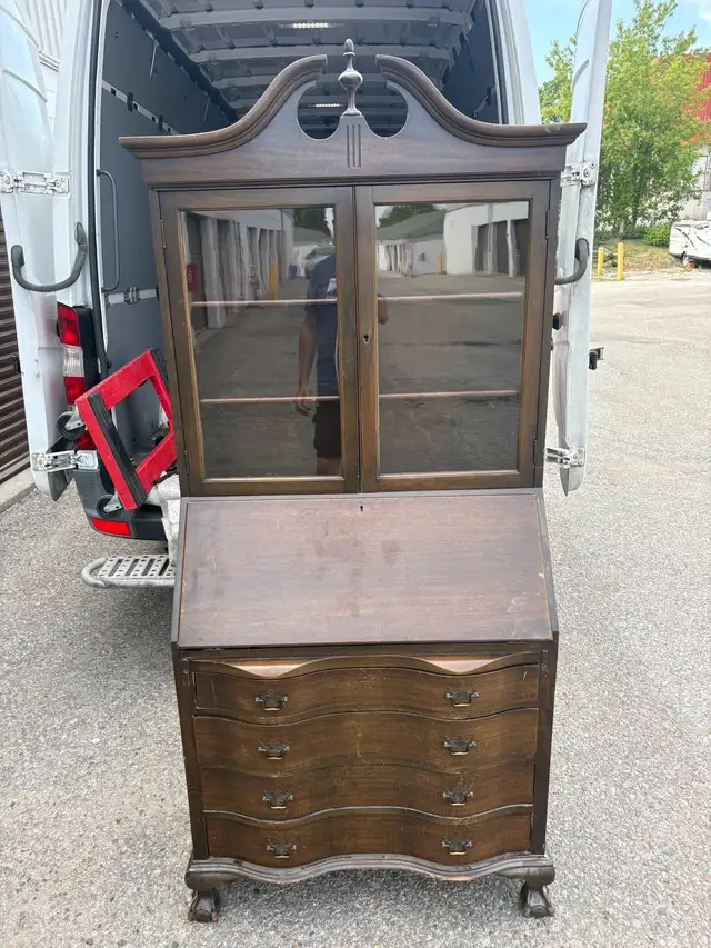 Free delivery antique Maddox Table Secretary Desk with Hutch