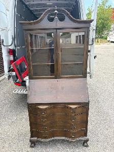 Free delivery antique Maddox Table Secretary Desk with Hutch