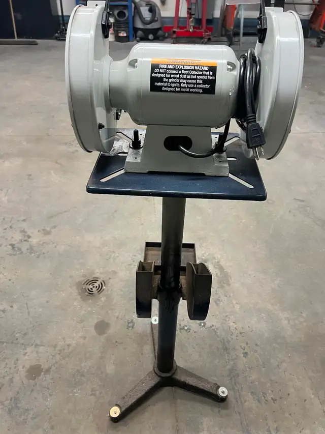Crafted cx-series 1/2 hp 8" bench grinder on stand