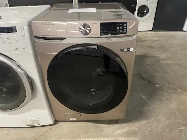Laveuse seule frontale champagne Samsung ( remis a neuf )