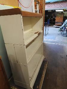 Antique painted barrister bookcase (project to be restored) - Photo 2