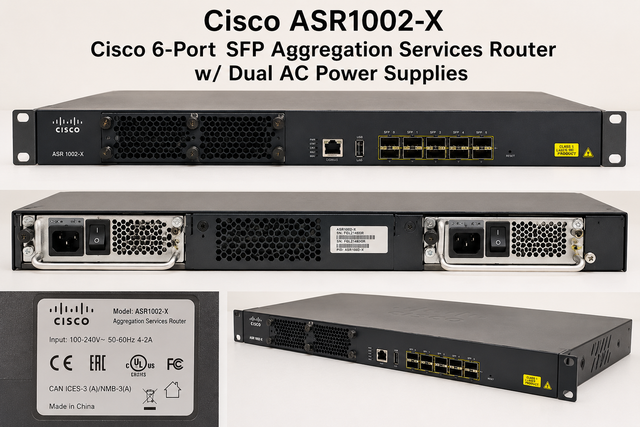 Cisco ASR1002-X 6-Port SFP Aggregation Services Router