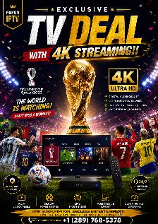 Exclusive TV Deal with 4K Streaming!