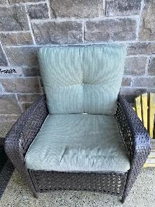 Wicker Patio Chairs and Wood Muskoka Chair - Photo 2