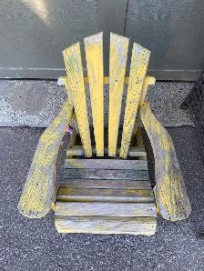 Wicker Patio Chairs and Wood Muskoka Chair - Photo 5