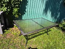 table patio 66'×40' couleur' charcoal'