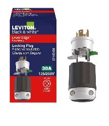 Leviton Lever Edge Locking Plug 30 Amp 125/250 Volt, 3-Pole 4-Wi