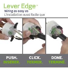 Leviton Lever Edge Locking Plug 30 Amp 125/250 Volt, 3-Pole 4-Wi - Photo 6