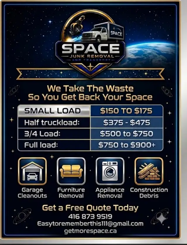 SPACE JUNK REMOVAL AND TRANSPORT