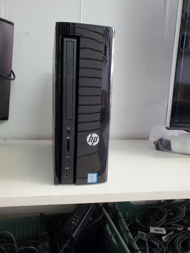 HP Slimline,Core i3-7100T,8GB,180GB SSD, Windows 11