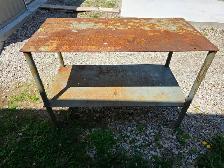 Industrial Heavy Duty Steel Work Table Smaller Welding Table