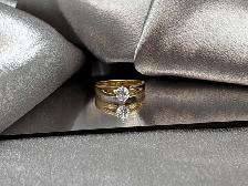 14KT 2 Tone Gold 0.50ct. Solitaire Diamond Ring $1575