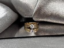 14KT 2 Tone Gold 0.50ct. Solitaire Diamond Ring $1575 - Photo 2