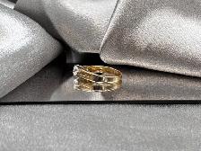 14KT 2 Tone Gold 0.50ct. Solitaire Diamond Ring $1575 - Photo 4