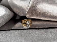 14KT 2 Tone Gold 0.50ct. Solitaire Diamond Ring $1575 - Photo 7