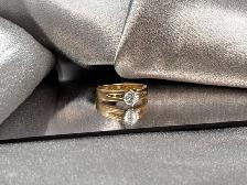 14KT 2 Tone Gold 0.50ct. Solitaire Diamond Ring $1575 - Photo 8