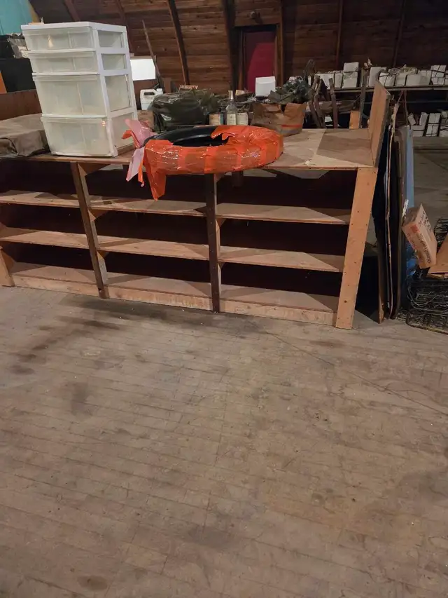 Storage shelves