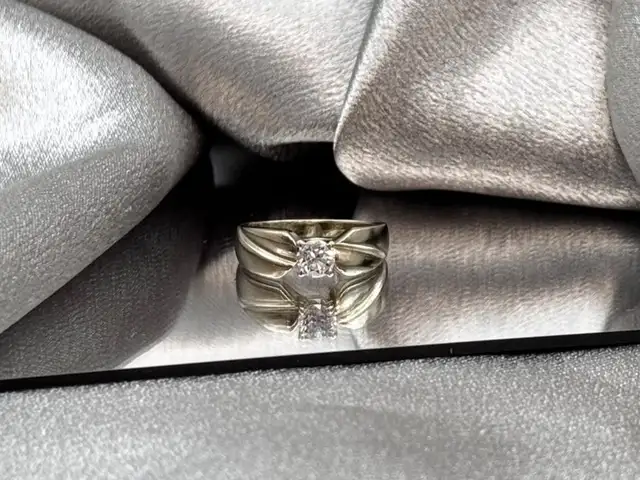 14KT White Gold 0.45ct Diamond Solitaire Engagement Ring $1699