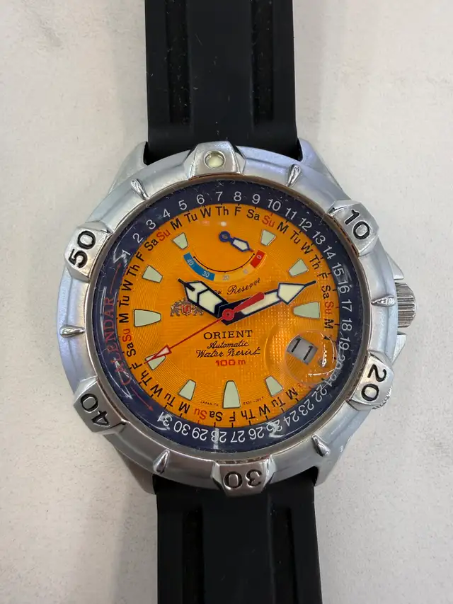 Orient M-Force EX01-C2 Automatic Watch - Orange Dial