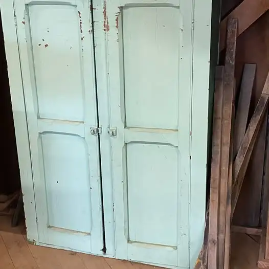 Salvaged Green Cabinet