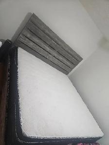Selling King size bad frame with mattress - Photo 6