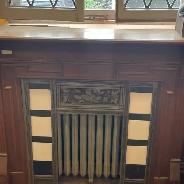 Walnut Fireplace Surround with Insert