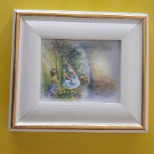 2 CADRES NEUFS SIGNÉS, BLANC GOLD, GARCON FILLE: $20.00 CHACUN - Photo 3
