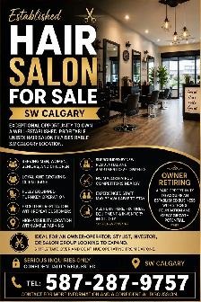 ESTABLISHED HAIR SALON FOR SALE ‍♂️