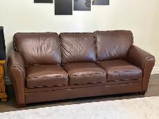 Leather 3-Seater Sofa - Photo 2