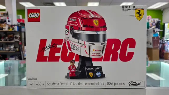 LEGO Scuderia Ferrari HP Charles Leclerc Helmet - BRAND NEW
