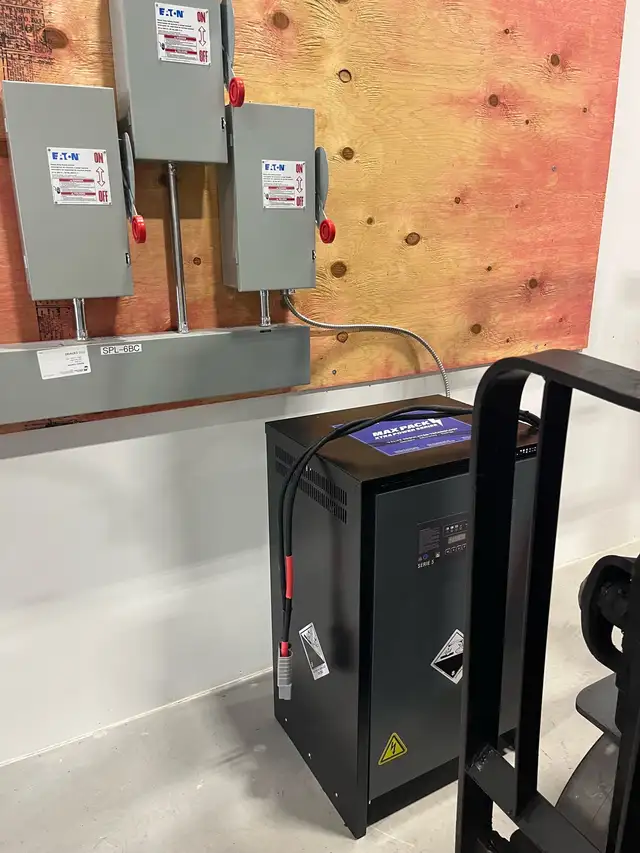 New charger and refurbished battery installed