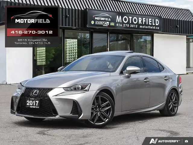 2017 Lexus IS 300 F Sport Series 2 One Owner, Clean CarFAX, Loa