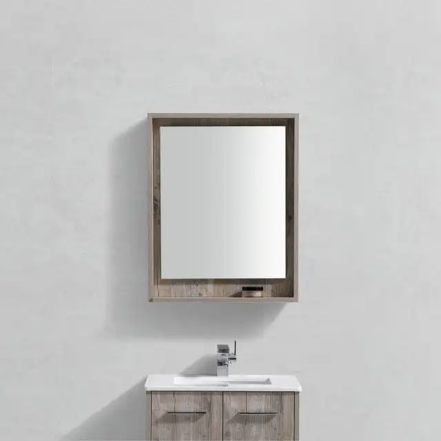 50% OFF Bathroom Wide Mirror with Shelf