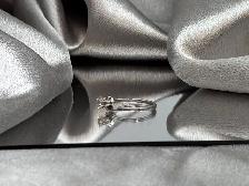 14KT White Gold Diamond Engagement Ring & Matching Band Set - Photo 5