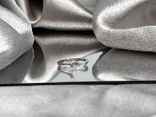 14KT White Gold Diamond Engagement Ring & Matching Band Set - Photo 6