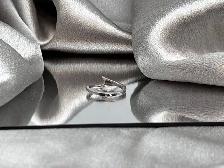 14KT White Gold Diamond Engagement Ring & Matching Band Set - Photo 7