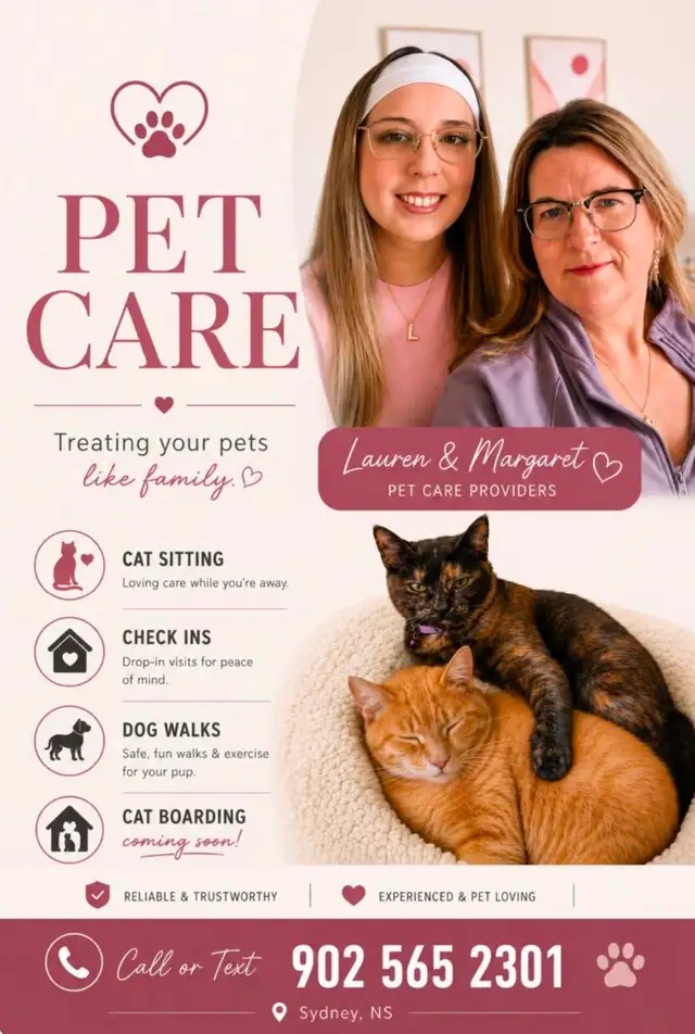 Trustworthy and compassionate pet sitting and services