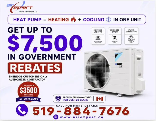 HEAT PUMP HEAT PUMP HEAT PUMP GET GOVT REBATE UPTO $7500