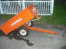 REMORQUE  DOMPEUR DE MARQUE COLUMBIA POUR TRACTEUR À GAZON OU VT - Photo 3