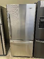 Réfrigérateur stainless 30'' congélateur en bas Whirlpool