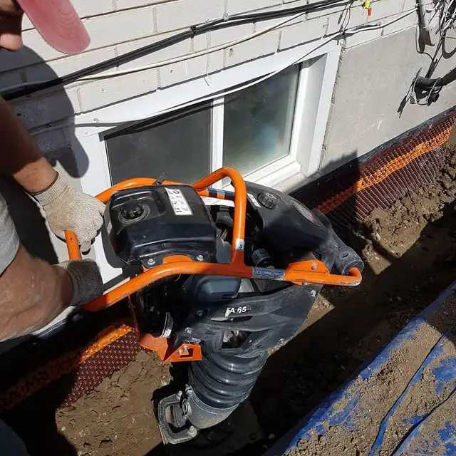 WATERPROOFING FOUNDATION LRAKS REPAIR SUMP PUMP ISSUE WEEPING TI