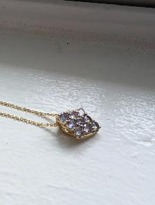 Brand New Sterling Silver Tanzanite Necklace For Sale - Photo 3