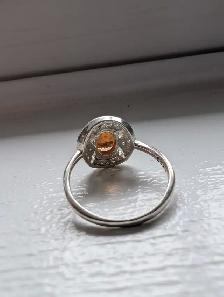 Brand New Silver Natural Garnet Ring For Sale - Photo 7