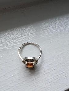 Brand New Silver Natural Garnet Ring For Sale - Photo 9