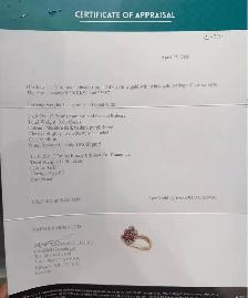 Birks 14karat Vintage Natural Rubies and Diamonds Cocktail Ring - Photo 3