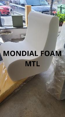 mousse / foam de rembourrage sur mesure