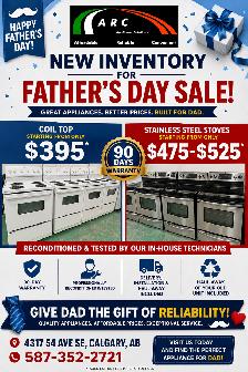 FATHER’S DAY RECONDITIONED WASHER, DRYER & STOVE BLOWOUT SALE! - Photo 2