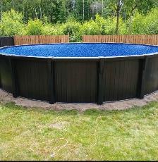 installation PISCINE /// changement de toile