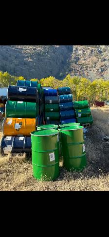 45 gallon barrels with lid and ring (drums) - Photo 2