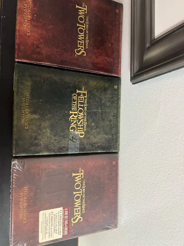 The Lord of the Rings Extended Editions dvd box sets